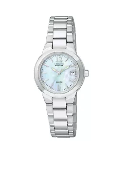 Eco-Drive Ladies' Silhouette with Mother of Pearl Dial - Online Only