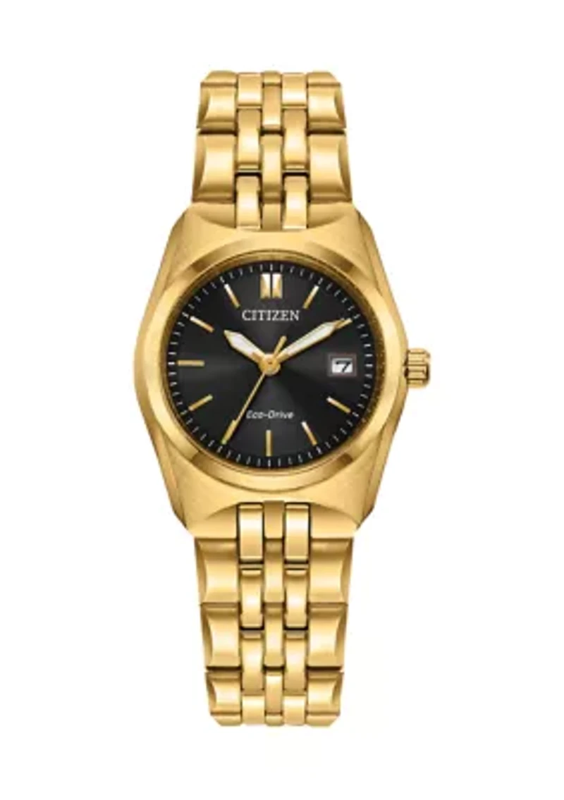 Citizen Women's Classic Eco Corso Gold-Tone Stainless Steel Bracelet Watch 27mm