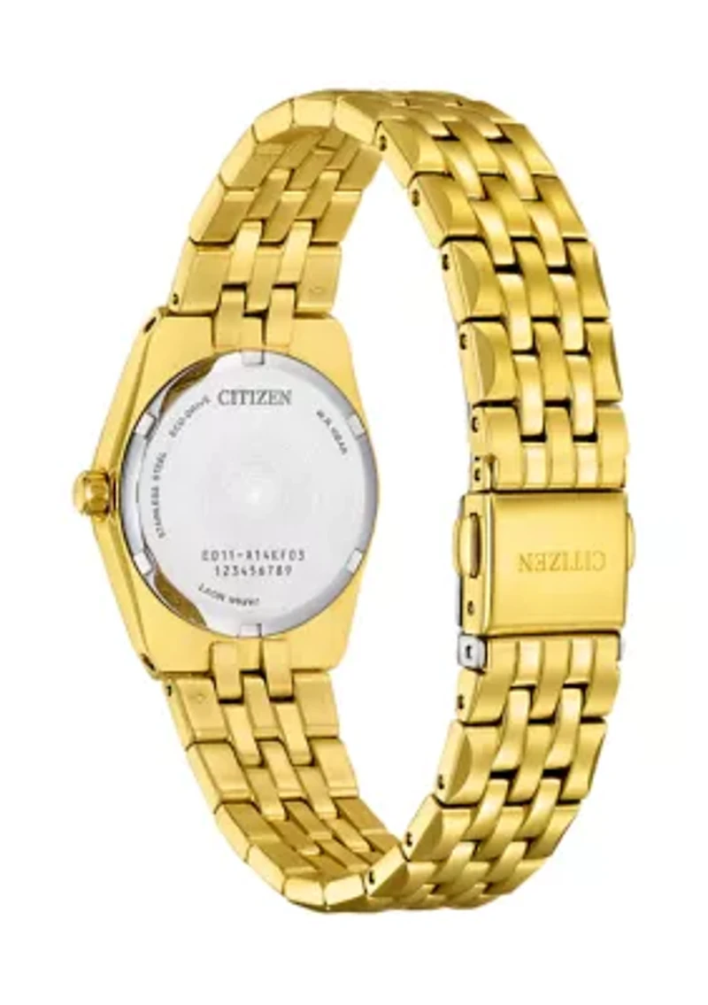 Citizen Women's Classic Eco Corso Gold-Tone Stainless Steel Bracelet Watch 27mm
