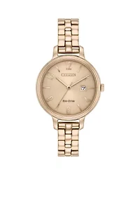 Ladies Citizen Eco-Drive Silhouette Stainless Steel Watch
