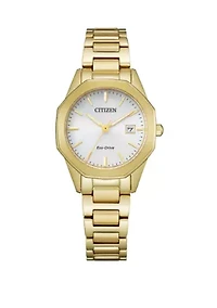 Eco Drive Corso Gold Tone Bracelet Watch