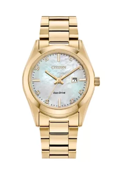 Women's Sport Luxury Sport Gold Tone Bracelet Watch - 33 Millimeter