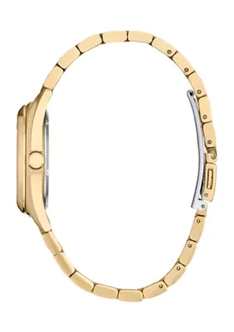Women's Sport Luxury Sport Gold Tone Bracelet Watch - 33 Millimeter