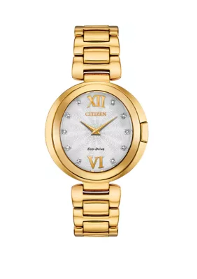 Women's Capella Gold-Tone Stainless Steel Bracelet Watch