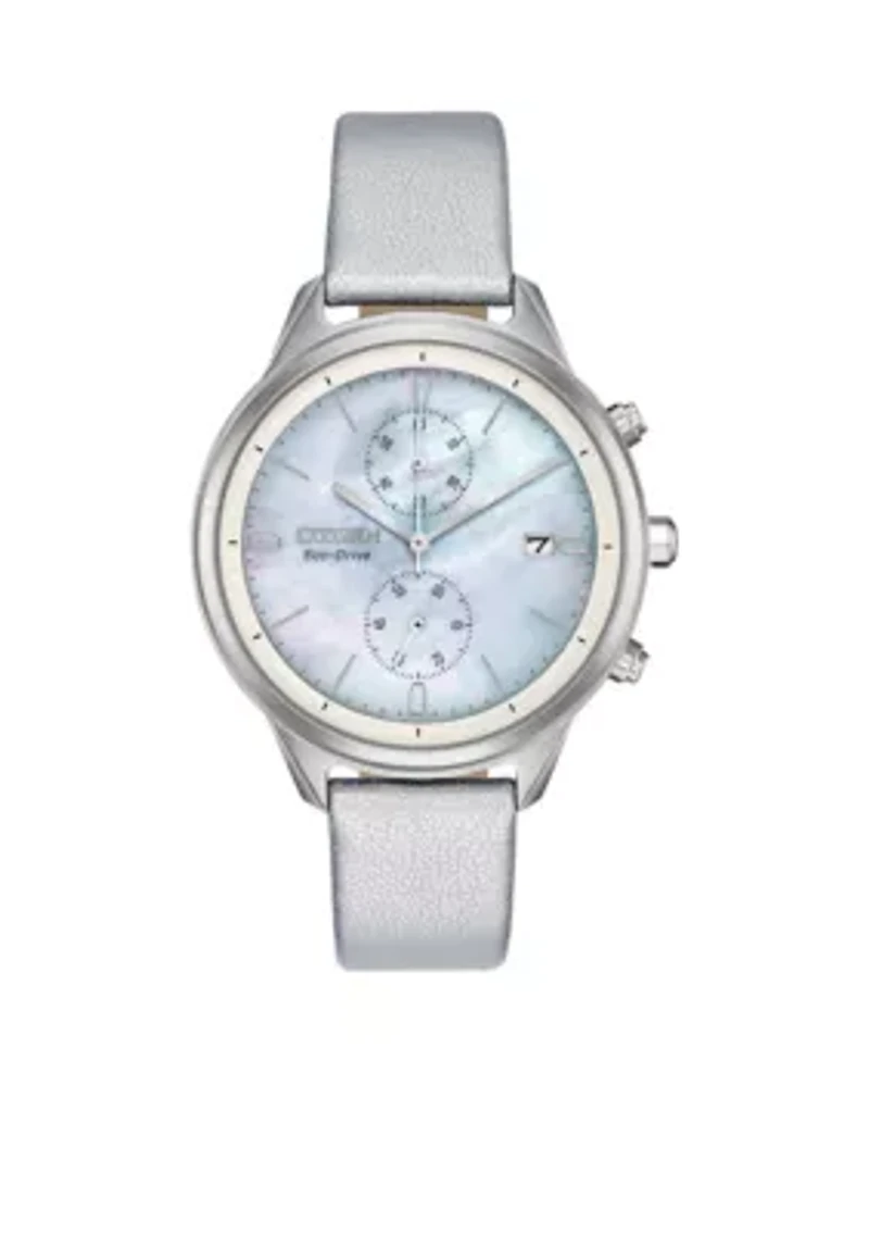 Eco-Drive Chandler Chronograph Silver-tone Watch