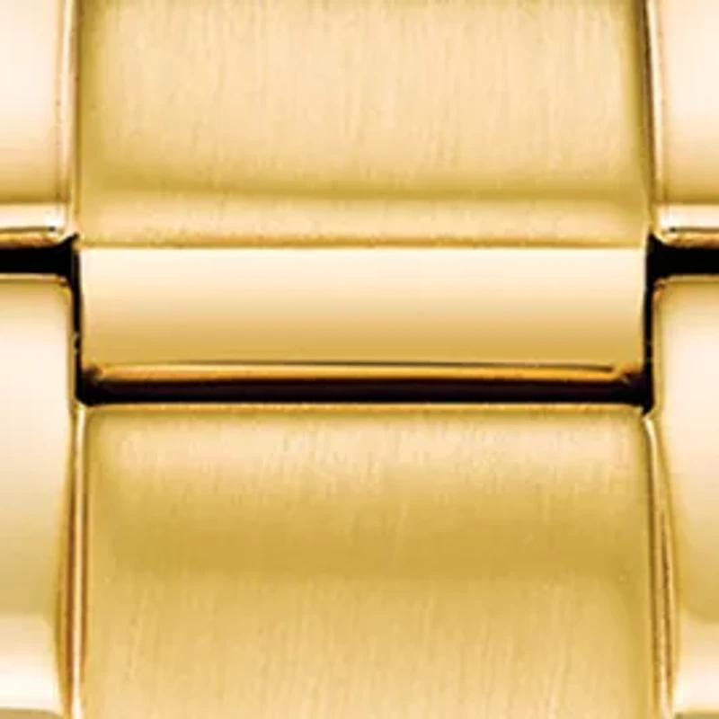 Women's Gold-Tone Stainless Steel Eco-Drive Crystal Silhouette Bracelet Watch