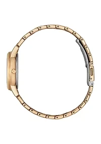 Men's 29 Millimeter Classic Eco Rose Gold-Tone Stainless Steel Bracelet Watch 