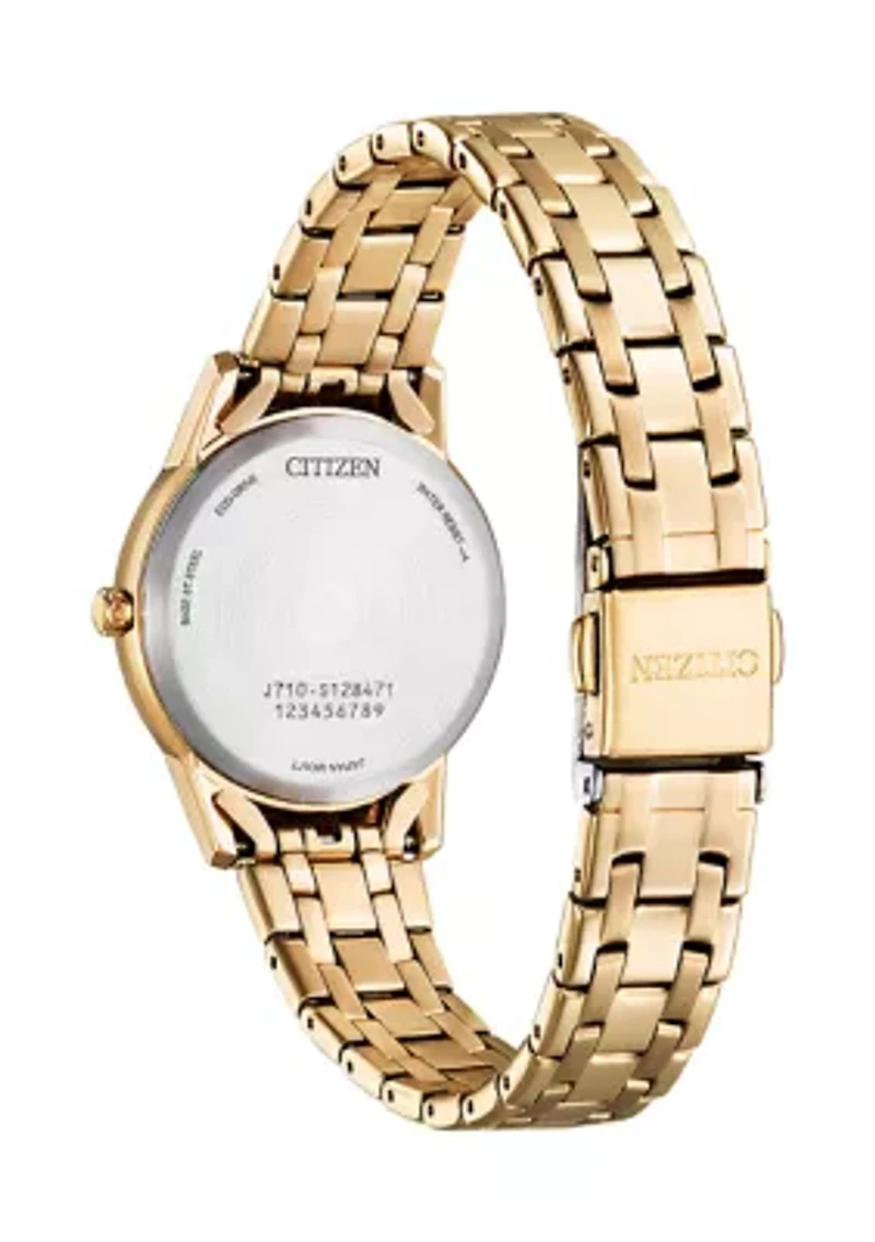 Men's 29 Millimeter Classic Eco Rose Gold-Tone Stainless Steel Bracelet Watch 