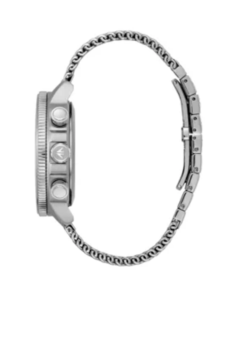 Men's Eco-Drive Stainless Steel Navihawk Perpetual Chrono A-T Watch