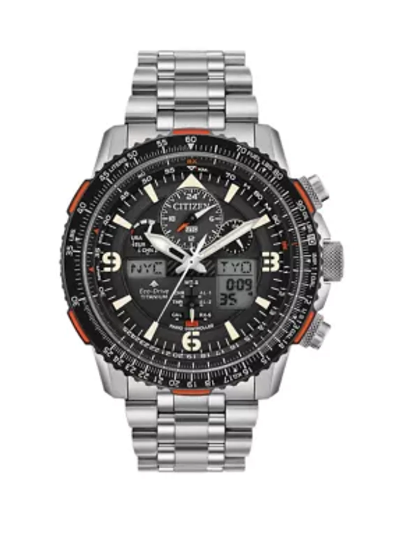 Promaster Skyhawk A-T Men's Titanium Bracelet Watch