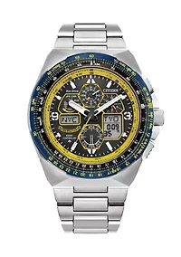 Men's Promaster Eco Skyhawk Silver Tone Stainless Steel Bracelet Watch 