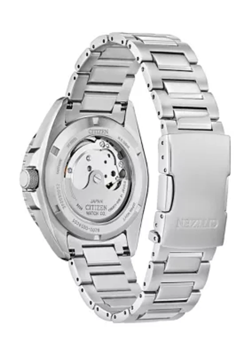 Men's Sport Luxury Auto Sport Silver Tone Stainless Steel Bracelet Watch 