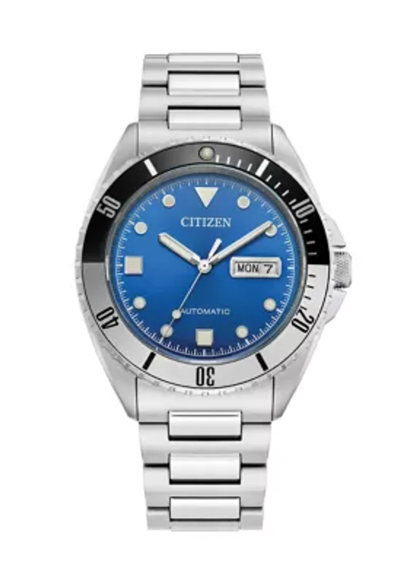 Men's Sport Luxury Auto Sport Silver Tone Stainless Steel Bracelet Watch