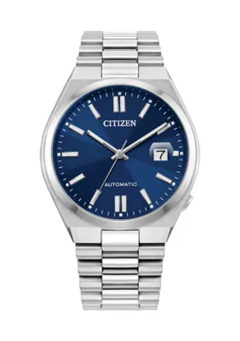 Men's Sport Luxury Automatic Tsuyosa Silver Tone Stainless Steel 40 Millimeter Bracelet Watch