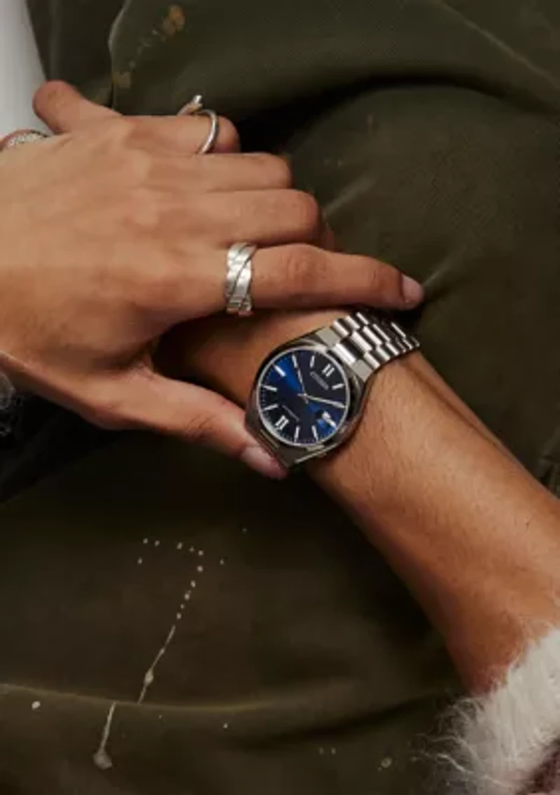 Men's Sport Luxury Automatic Tsuyosa Silver Tone Stainless Steel 40 Millimeter Bracelet Watch 