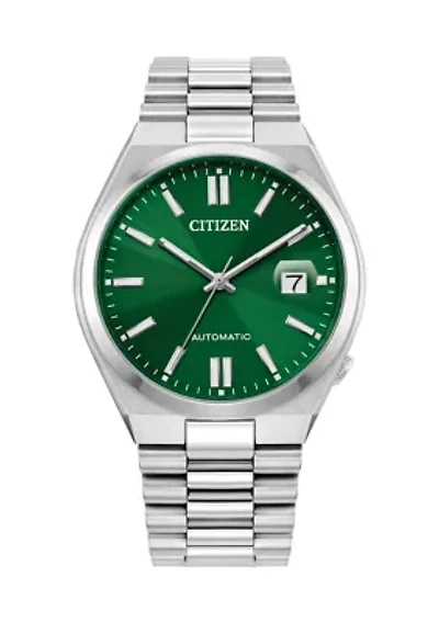 Men's Sport Luxury Automatic Tsuyosa Silver Tone Stainless Steel 40 Millimeter Bracelet Watch