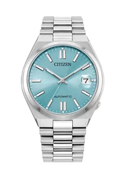37 Millimeter Sport Luxury Tsuyosa Automatic Silver-Tone Bracelet Watch