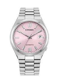 Unisex Sport Luxury Tsuyosa Automatic Silver-Tone Bracelet Watch, 37mm
