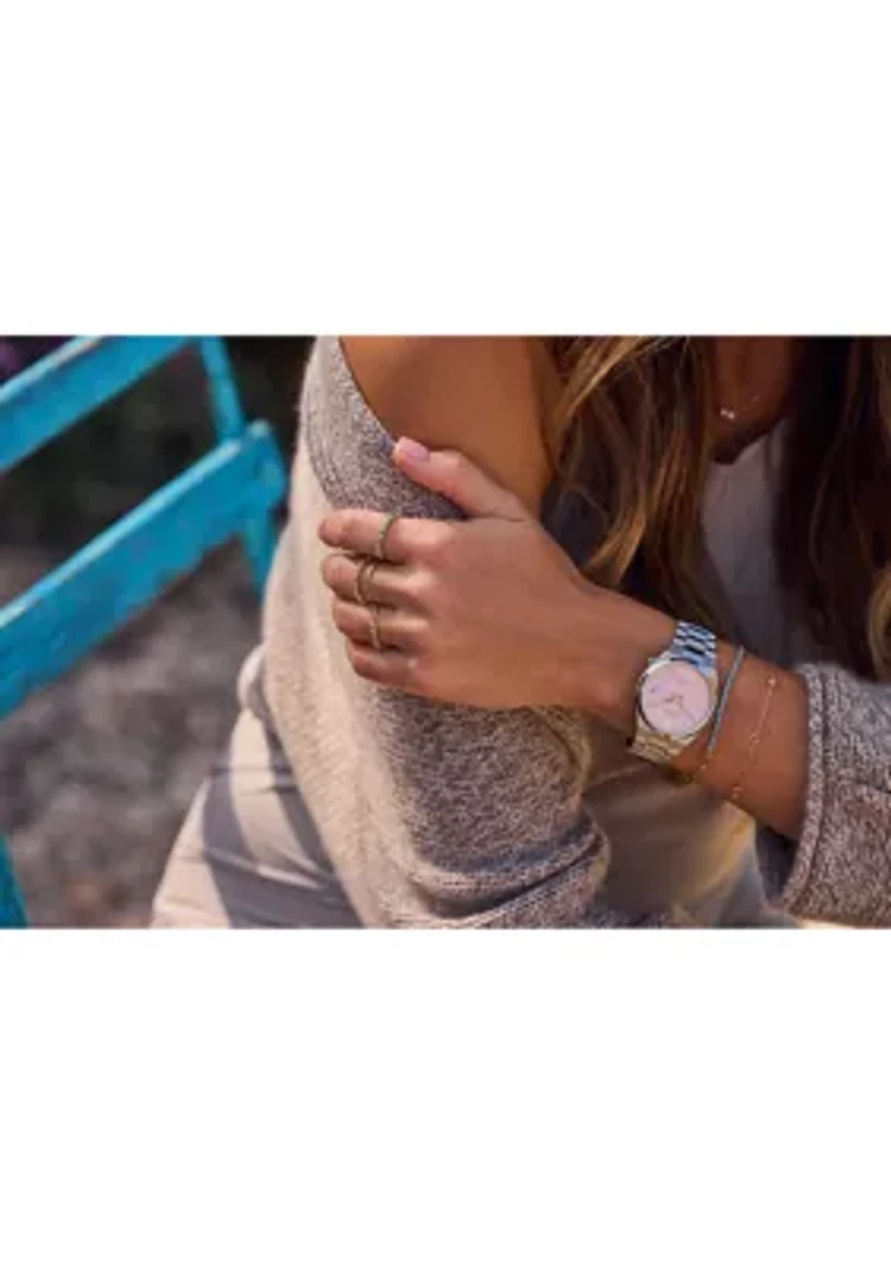 Unisex Sport Luxury Tsuyosa Automatic Silver-Tone Bracelet Watch, 37mm