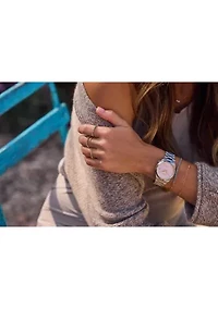 Unisex Sport Luxury Tsuyosa Automatic Silver-Tone Bracelet Watch, 37mm