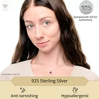 Sterling Silver Created Opal Oval Pendant Necklace with White Topaz Sunburst Halo 9mm x 7mm with 18 Inch Cable Chain