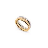 14k Gold Resin Filled Electroform Two Tone Set Rings