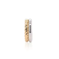 14k Gold Resin Filled Electroform Two Tone Set Rings