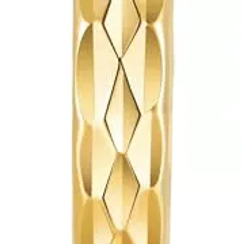 14K Gold Huggie Earrings for Women | Hypoallergenic Diamond Cut Solid Gold Huggie Earrings | 13mm Real 14kt Small Huggies Hoop Earring by MAX + STONE