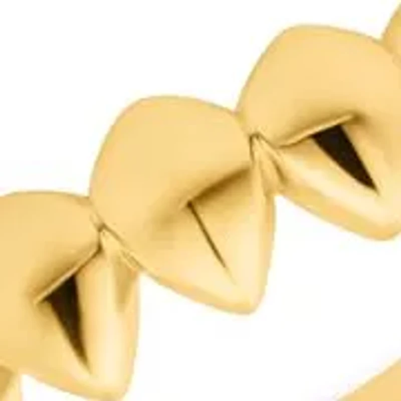 MAX + STONE Solid 14k Gold Pebble Ring | Real Womens Band Rings Comfortable & Hypoallergenic Stackable Sizes 7