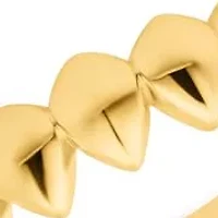 MAX + STONE Solid 14k Gold Pebble Ring | Real Womens Band Rings Comfortable & Hypoallergenic Stackable Sizes 7