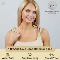 MAX + STONE Solid 14k White Gold Pink Amethyst Bezel Set Heart Pendant Necklace for Women with Spring Ring Clasp 5mm February Birthstone