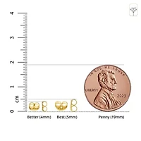 Solid 14K Gold Earring Backs Replacements | Genuine White Butterfly Backings Secure Push Back Real Earrings for Studs by MAX + STONE