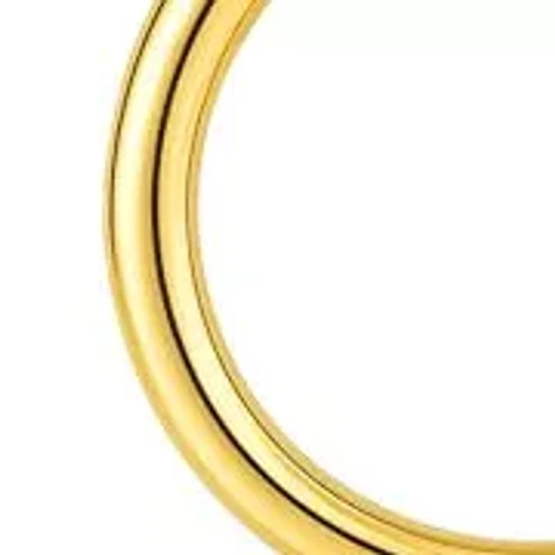 Solid 14K Gold Two Toned Earrings for Women | 12mm Round Real 14K Gold Hoop Earrings for Women | Hypoallergenic 14 Karat Two Tone Hoop Earring with Secure Clasps by MAX + STONE