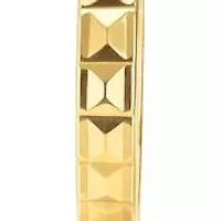 14K Gold Huggie Earrings for Women | Diamond Cut Square Solid Gold Huggie Earrings | Hypoallergenic 12mm Real Solid 14k Gold Hoop Earring by MAX + STONE