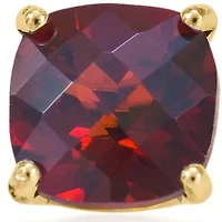 14k Yellow Gold 6mm Garnet Stud Earrings