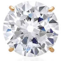 14k Yellow Gold 10mm Cubic Zirconia Stud Earrings