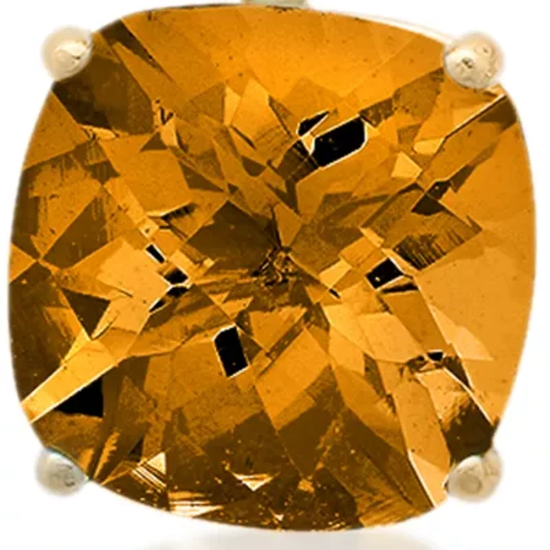 10k Yellow Gold Citrine Earrings