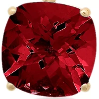 10k Yellow Gold Garnet Earrings