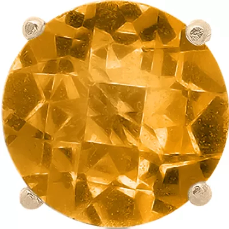 10k Yellow Gold Citrine Stud Earrings