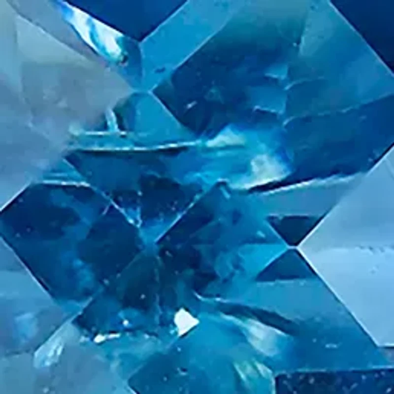 Sterling Silver Cushion-Cut Checkerboard Genuine Londen Blue Topaz Stud Earrings (8 Millimeter)