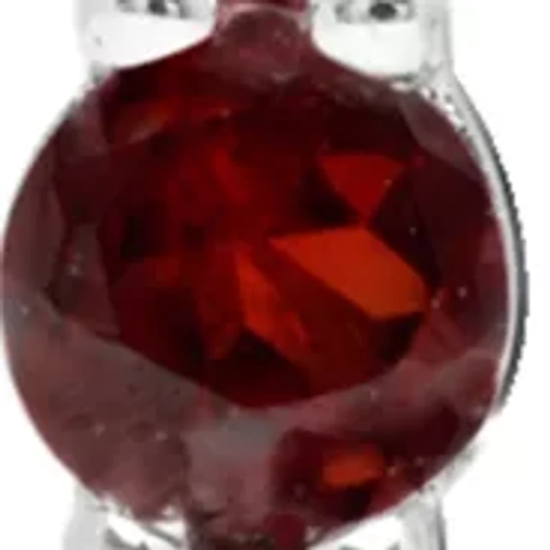 4 ct. t.w. Garnet Earrings in Sterling Silver 