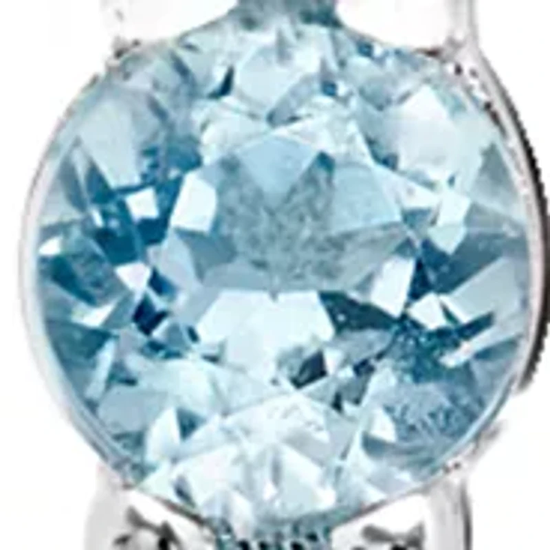 4 ct. t.w. Sky Blue Topaz Hoop Earrings in Sterling Silver 