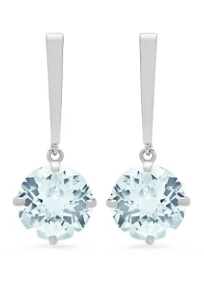  3.6 ct. t.w. Aquamarine Drop Earrings