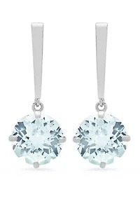  3.6 ct. t.w. Aquamarine Drop Earrings