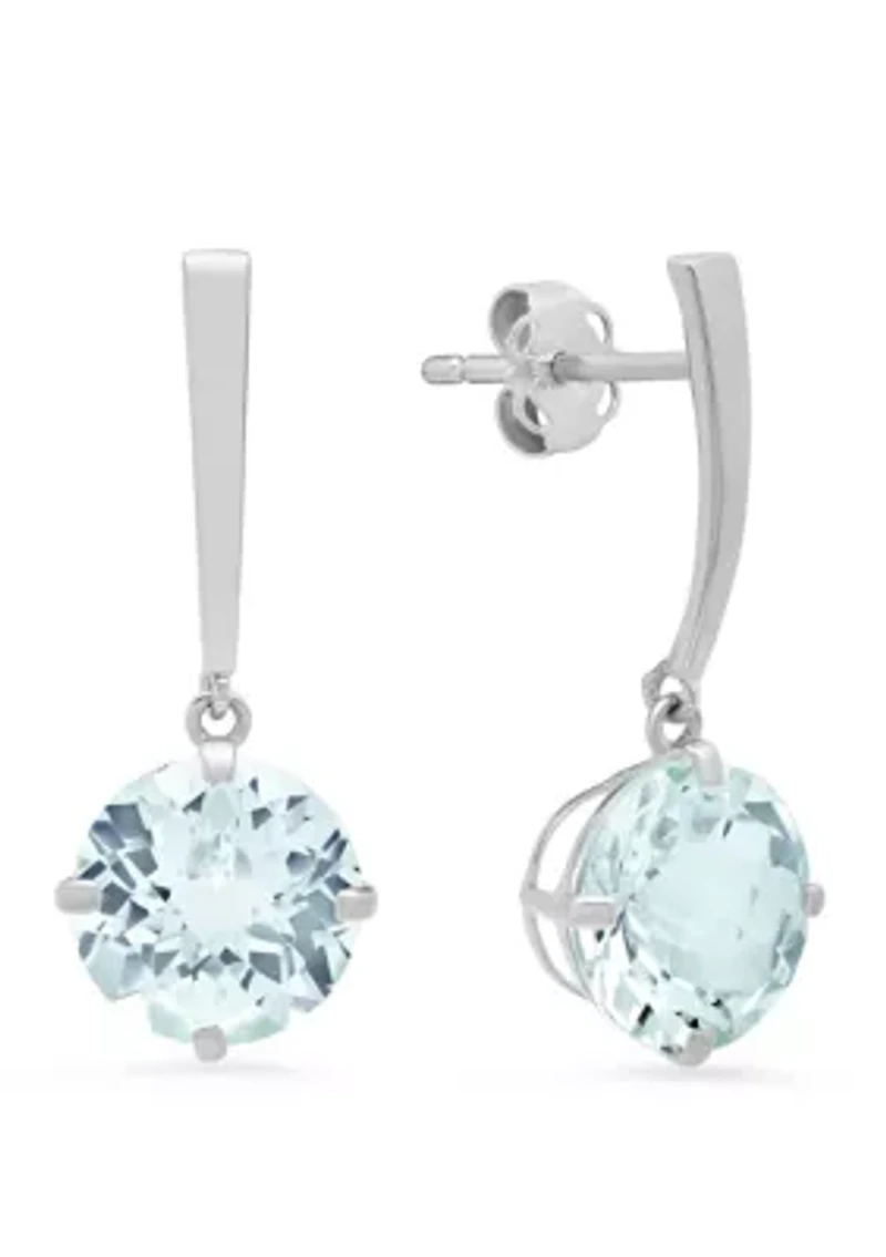  3.6 ct. t.w. Aquamarine Drop Earrings