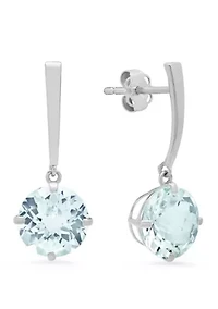  3.6 ct. t.w. Aquamarine Drop Earrings