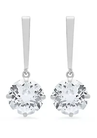 4 ct. t.w. White Topaz Drop Earrings