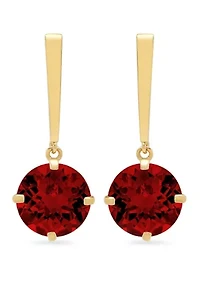 Garnet Drop Earrings