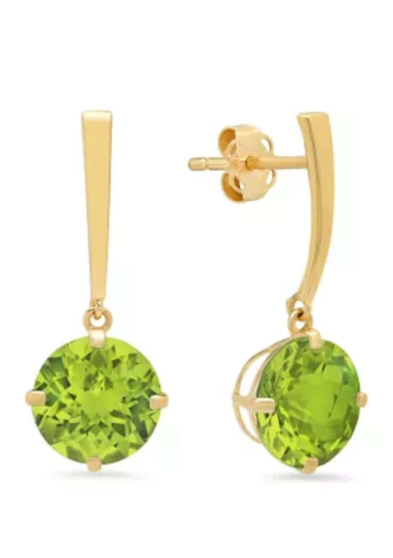 Peridot Drop Earrings