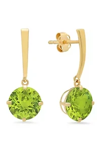 Peridot Drop Earrings